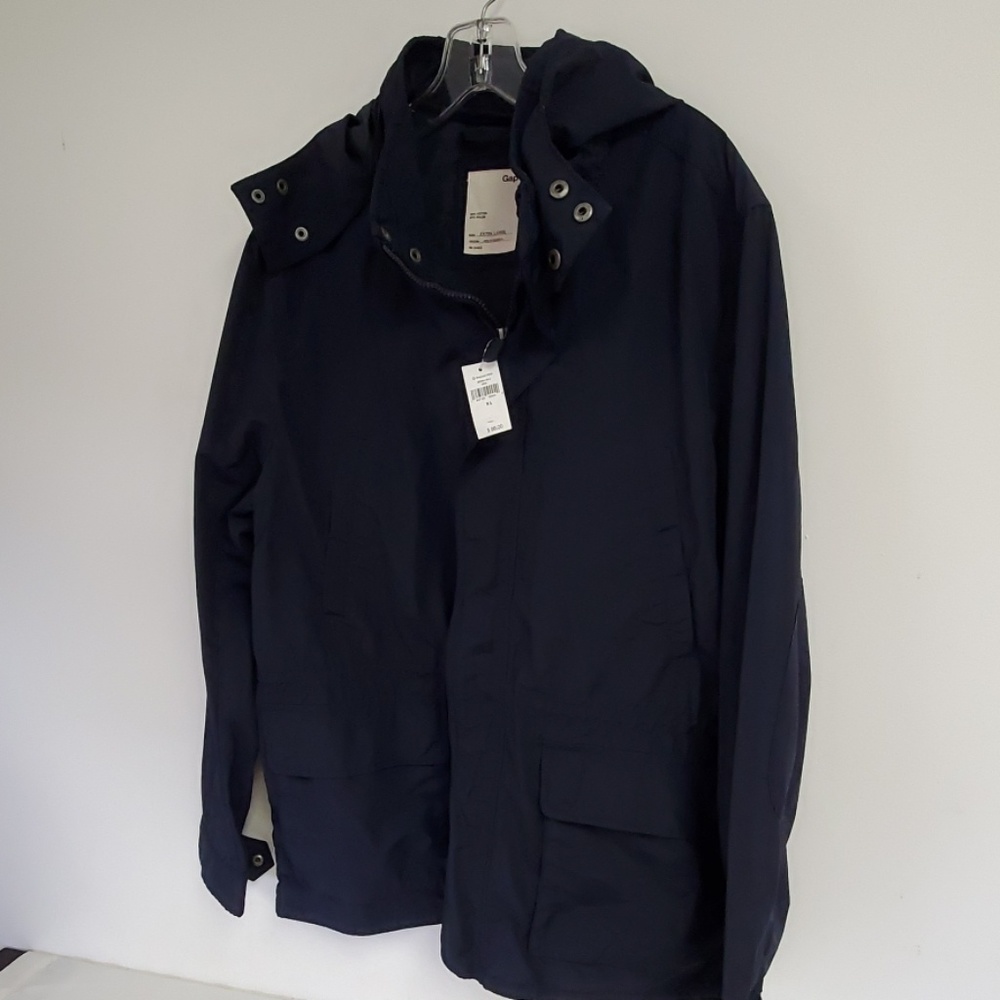 Gap Mens Windbreaker Navy Coat